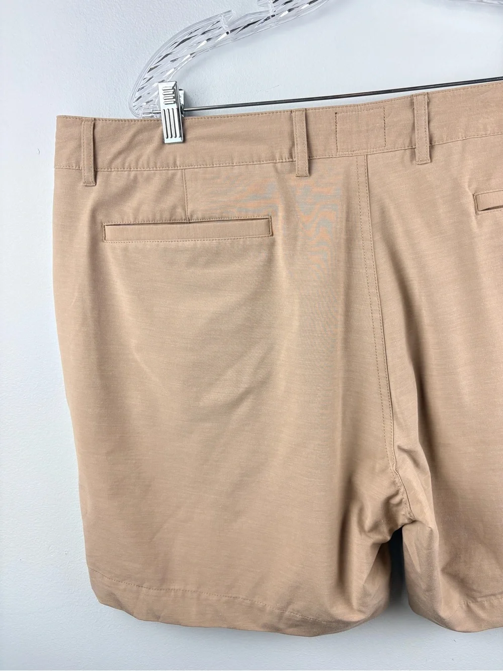 Faherty All Day Shorts 7” in Khaki Quick Dry Stretch Lightweight Drawstring 40